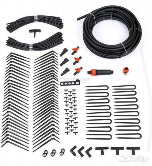 Капельный полив для теплиц жук на 60растений