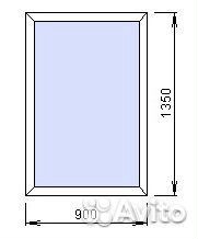 Пластиковое окно 900*1350мм