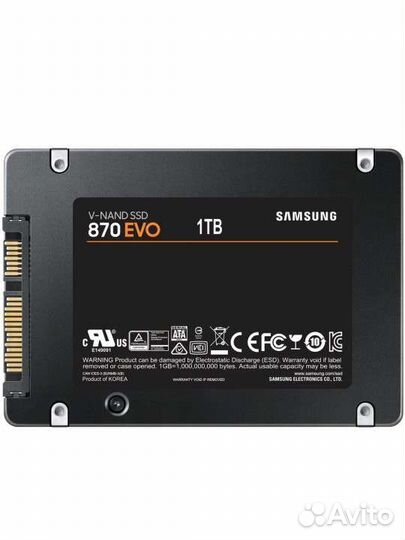 Ssd накопитель Samsung 870 EVO 2.5