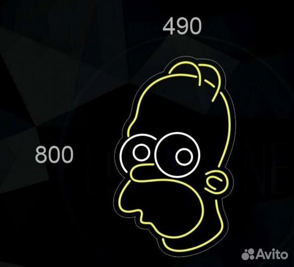 Неоновая вывеска Гомер