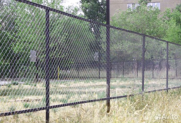 Заборы из сетки рабица под ключ новые