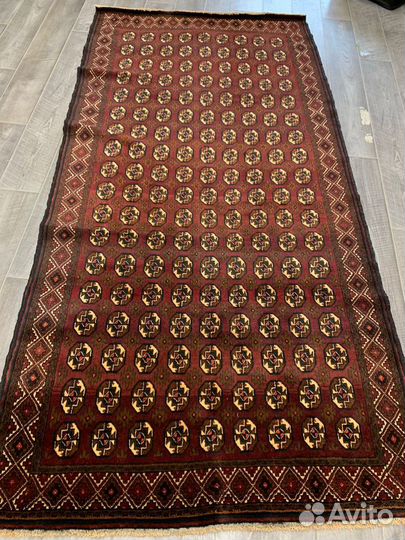 Иранский ворсовый ковер, балуччи 385х143 см