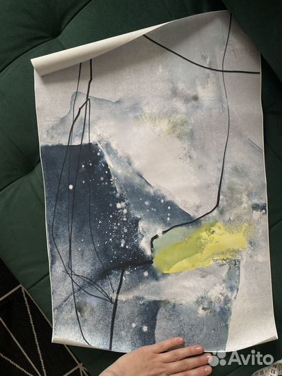 Постер на холсте без рамы