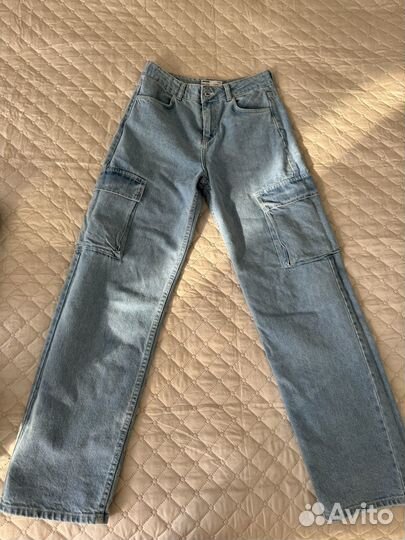 Джинсы bershka карго Eur 36