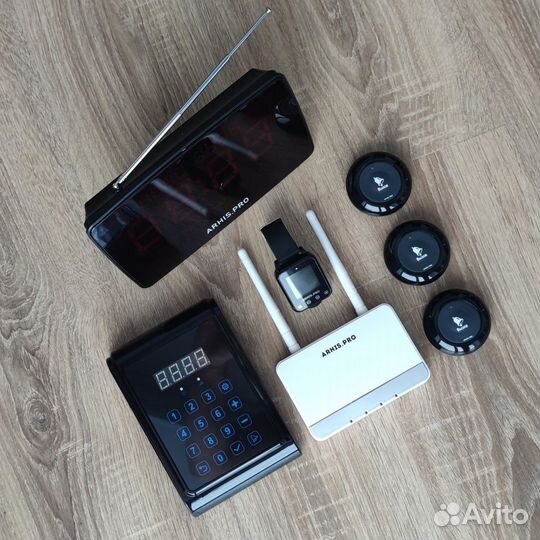 Кнопка вызова персонала, часы, табло, пуль, репите