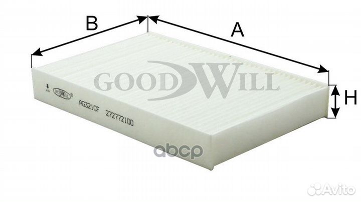 Фильтр салона renault fluence/nissan juke AG 32