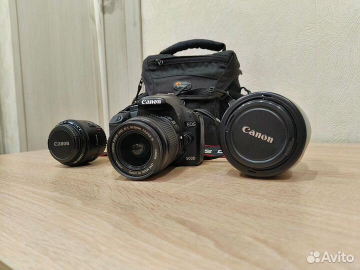 Canon EOS 500D и 2 объектива