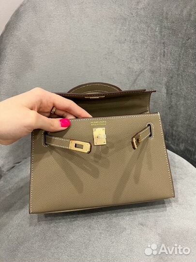 Сумка Hermes Kelly 22 mini со штампом