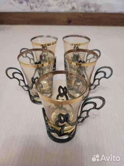 Рюмки (стопки) с подстаканниками СССР