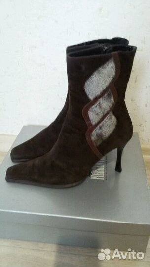 Зимние итальянские полусапожки (доставка)