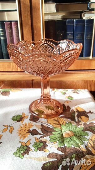 Ваза для фруктов на ножке СССР