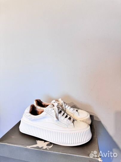 Кеды Jil Sander White Leather Low оригинал
