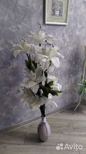 Букет искусственных цветов, интерьерный букет