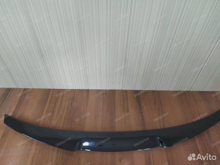Лип спойлер BMW 5 G30 М4 черный глянец
