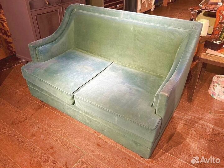Диван велюр бирюзовый