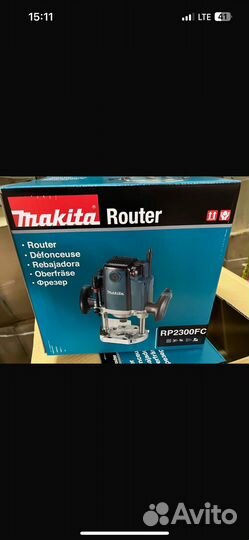 Вертикальный фрезер Makita RP2300FC, 2300 Вт синий