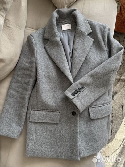 Пальто-Пиджак серое