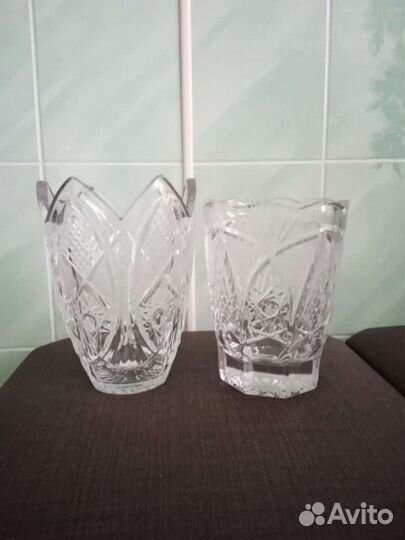 Ваза хрустальная