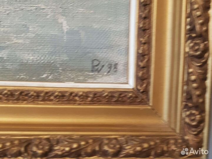 Рябцев В.М. Картина холст масло багет