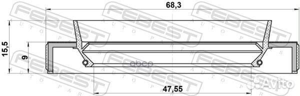 Сальник привода 95HBY49680915L Febest