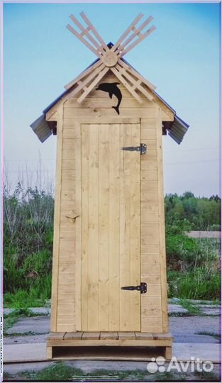 Дачный туалет с декором ятк 707
