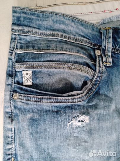 KeyJey Denim джинсы-дистресс мужские