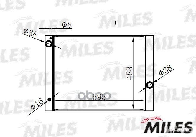 Радиатор (паяный) BMW E60 2.0-3.0 02- (nissens