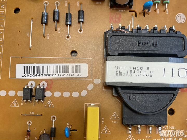 Блок питания EAX66883501(1.5) LG43UH610V