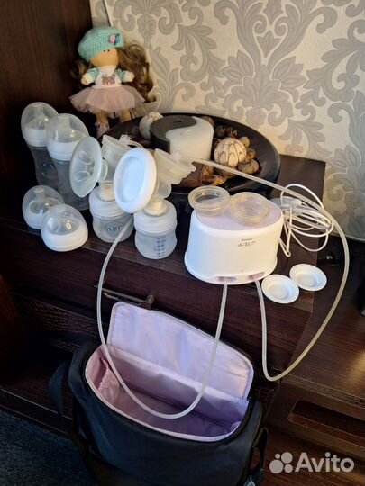 Молокоотсос avent электрический двойной