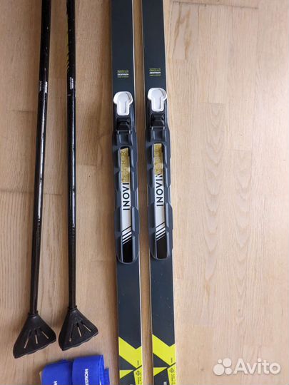 Беговые лыжи, палки, ботинки, чехол inovik