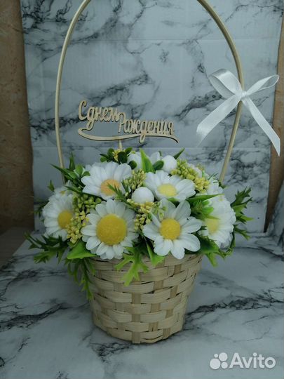 Букет цветов из мыла