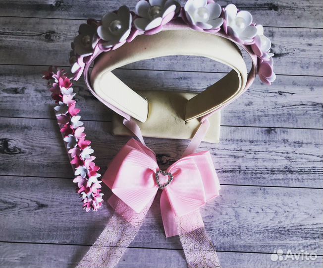 Ободок для волос ручной работы