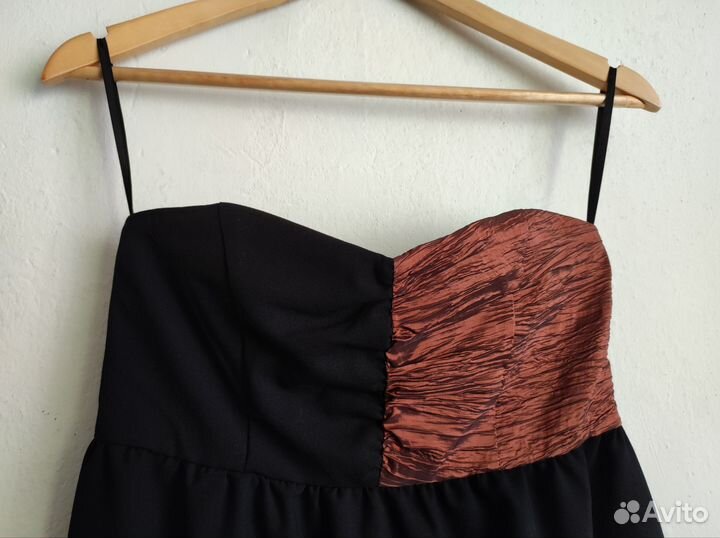 Вечернее платье 42 44 черное бандо