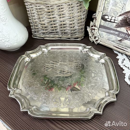 Поднос. Серебрение. Англия