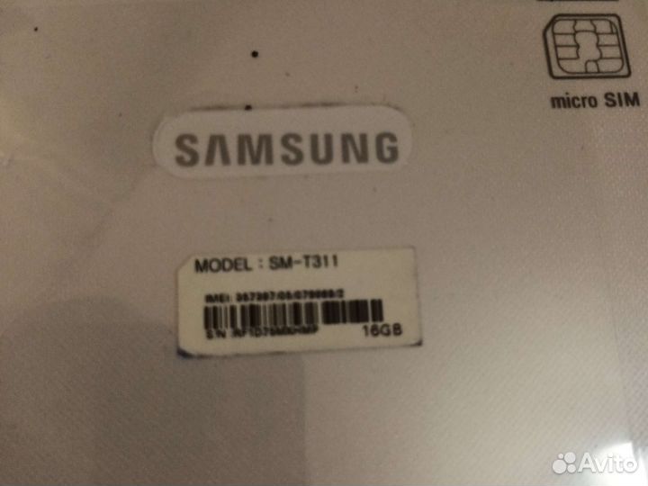 Планшет samsung galaxy tab 4,8д