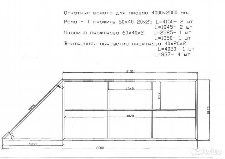 Откатные ворота своими руками 4х2 ролтэк микро пр