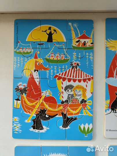 Цена за всё. Пазлы Муми тролли (два набора)значок