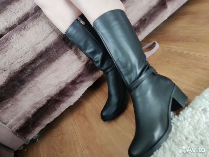 Сапоги женские натуральная кожа