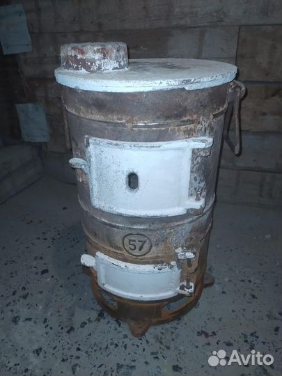Буржуйка чугунная СССР