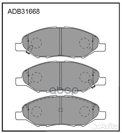 Колодки торм. передние mazda nissan Micra II