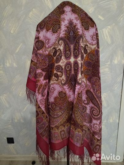 Павловопосадский платок шерсть