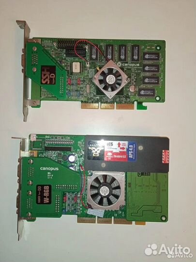 PCI и AGP видеокарты из коллекции