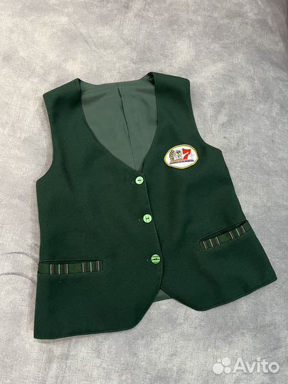 Платье школьное, юбка и жилет для девочки