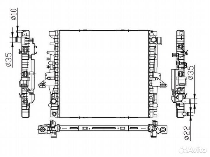 Радиатор Land Rover Discovery 09-17 / Range Rover