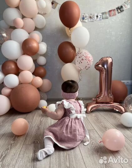 Воздушные шары цифры на подставке