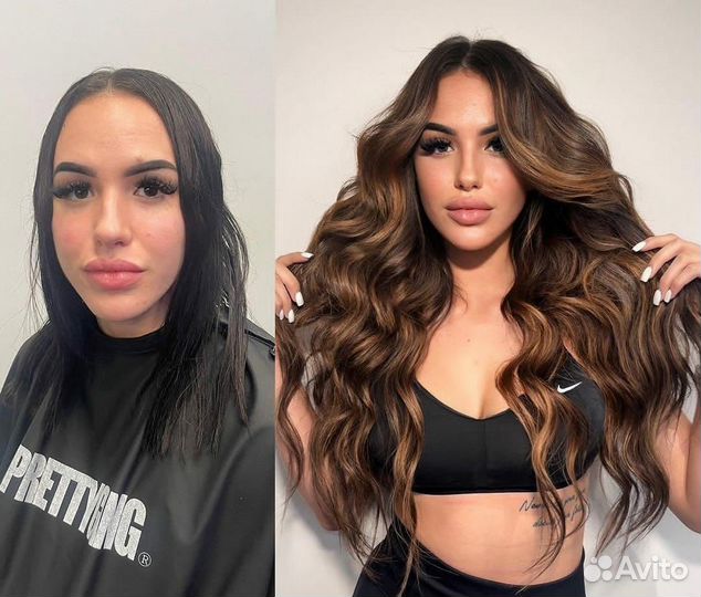 Наращивание волос. Загущение волос