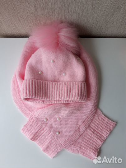 Шапка, шарф - набор