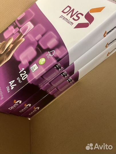 Бумага DNS Premium A4 3 пачки