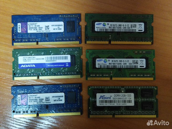 Оперативная память 2Gb ddr3 so-dimm