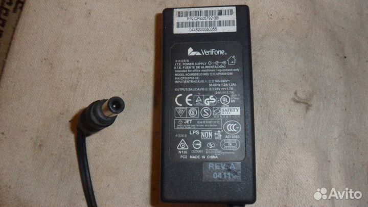 Блок питания 24вольт 1,7ампер, 9вольт 4ампер